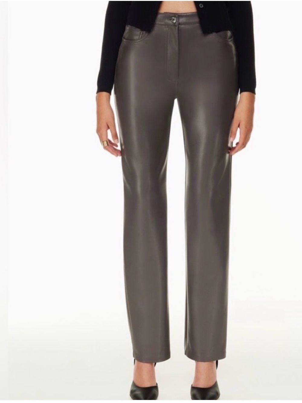 Wilfred Faux Leather The Melina Pants Gray